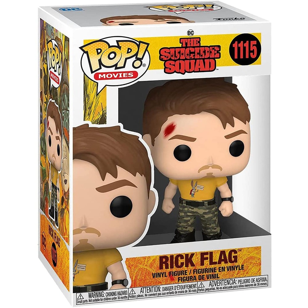 Funko Pop Movies The Suicide Squad Rick Flag 1115 Vinyl Figure DC Comics New Box